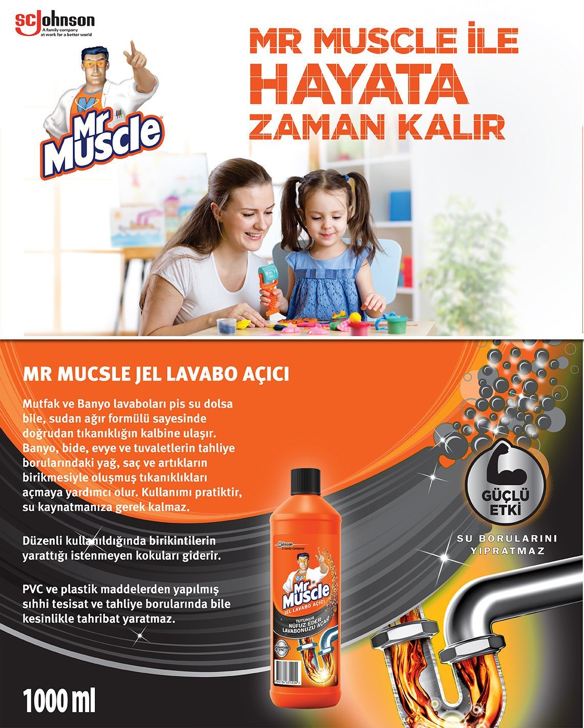 Mr Muscle Kireç Sökücü Tuvalet Temizleyici Jel 750ml